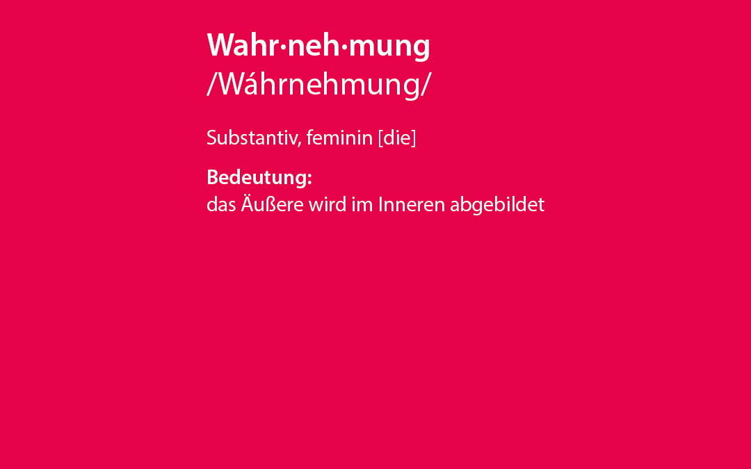 Wahrnehmung